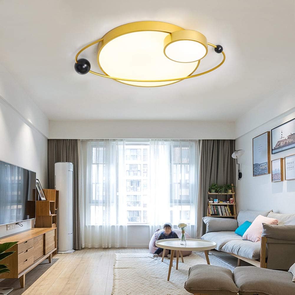 Gqnly 38w Led Ceiling Light Simple Modern Living Room Creative Round Dimmable Ceiling Lamp For Living Room Bedroom Dining Room Study Room Kids Room Gold Tricolor Amazon Co Uk Kitchen Home