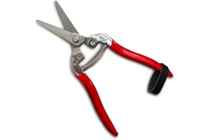 TABOR TOOLS Pruning Shears, Florist Scissors, Multi-Tasking Garden Snips for Arranging Flowers, Trimming Plants and Harvesting Herbs, Fruits or Vegetables. K17A. (Straight, Stainless Steel Blades)