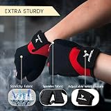 ATERCEL Weight Lifting Gloves Red Snug Fit Breathable for Men Women view 4