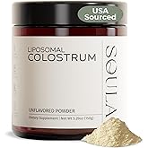 SOULA Liposomal Whole Colostrum Supplement Powder – USA Grass-Fed Superfood for Gut Health, Immune Support, Athletic Recovery & Healthy Aging – First Milking – 60 Servings