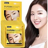8 Pairs 5% PDRN Under Eye Patches, 6-in-1 Bio-Collagen 360° Eye Patches for puffy eyes, dark circles & Wrinkle | 2% Caffeine, Kojic acid, Retinol, Hyaluronic, Niacinamide | Korean Eye Care
