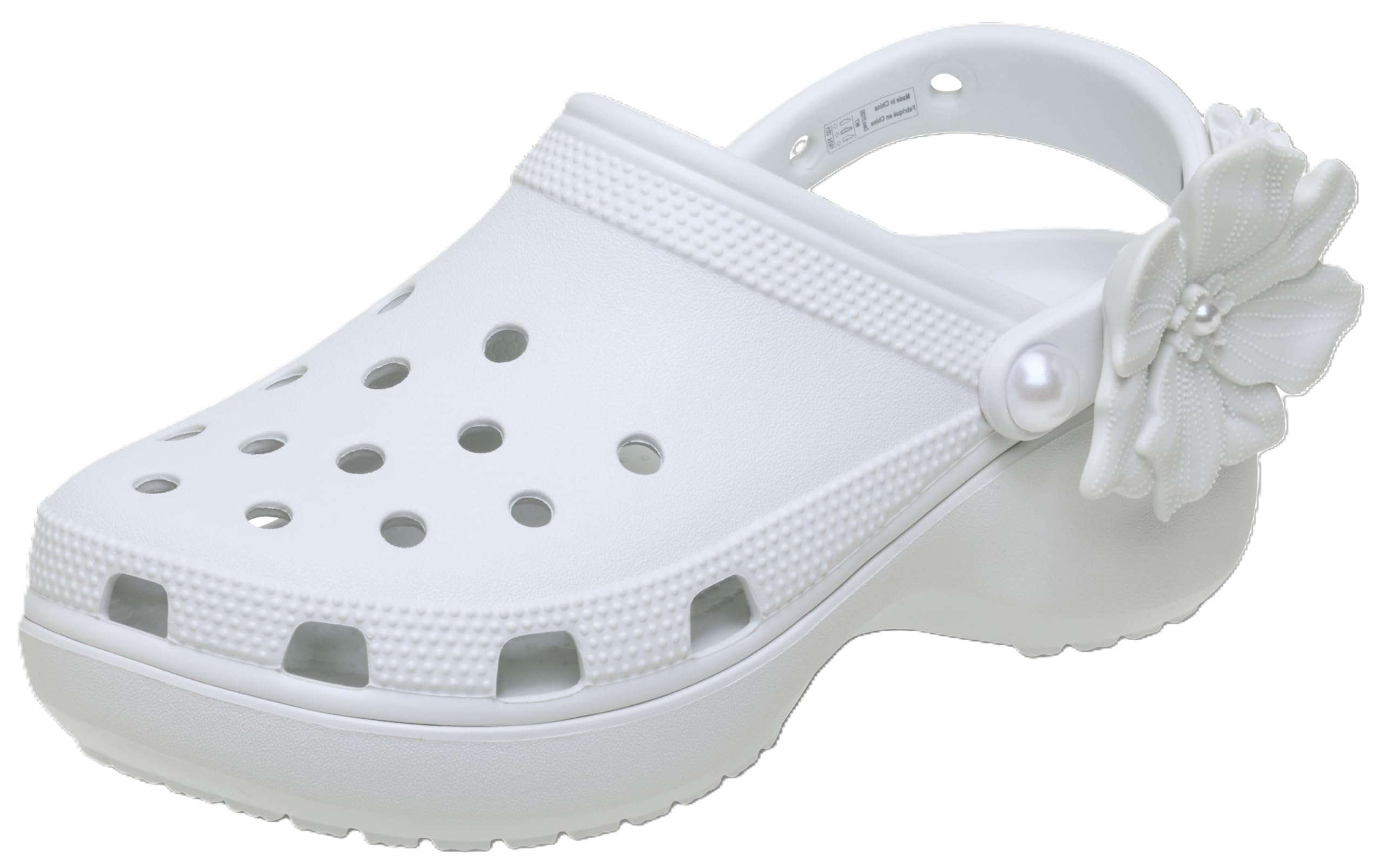 Crocs Women's Classic Platform Bouquet Clog, Moonlight, 10 Image