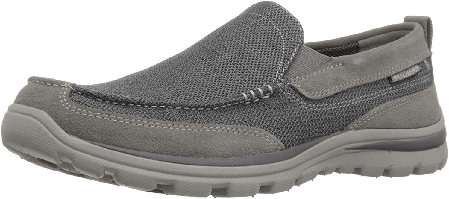 Skechers Men's Superior Milford Slip-On Loafer, Charcoal/Gray, 8.5 D US Image Skechers Men's Superior Milford Slip-On Loafer, Charcoal/Gray, 8.5 D US Image