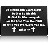 Religious Gift for Christian Inspirational Gifts Metal Wallet Card Bible Verse Gift Easter Prayer Gift Scripture Gifts Encouragement Gift Graduation Christmas Birthday Gift for Friends Coworker