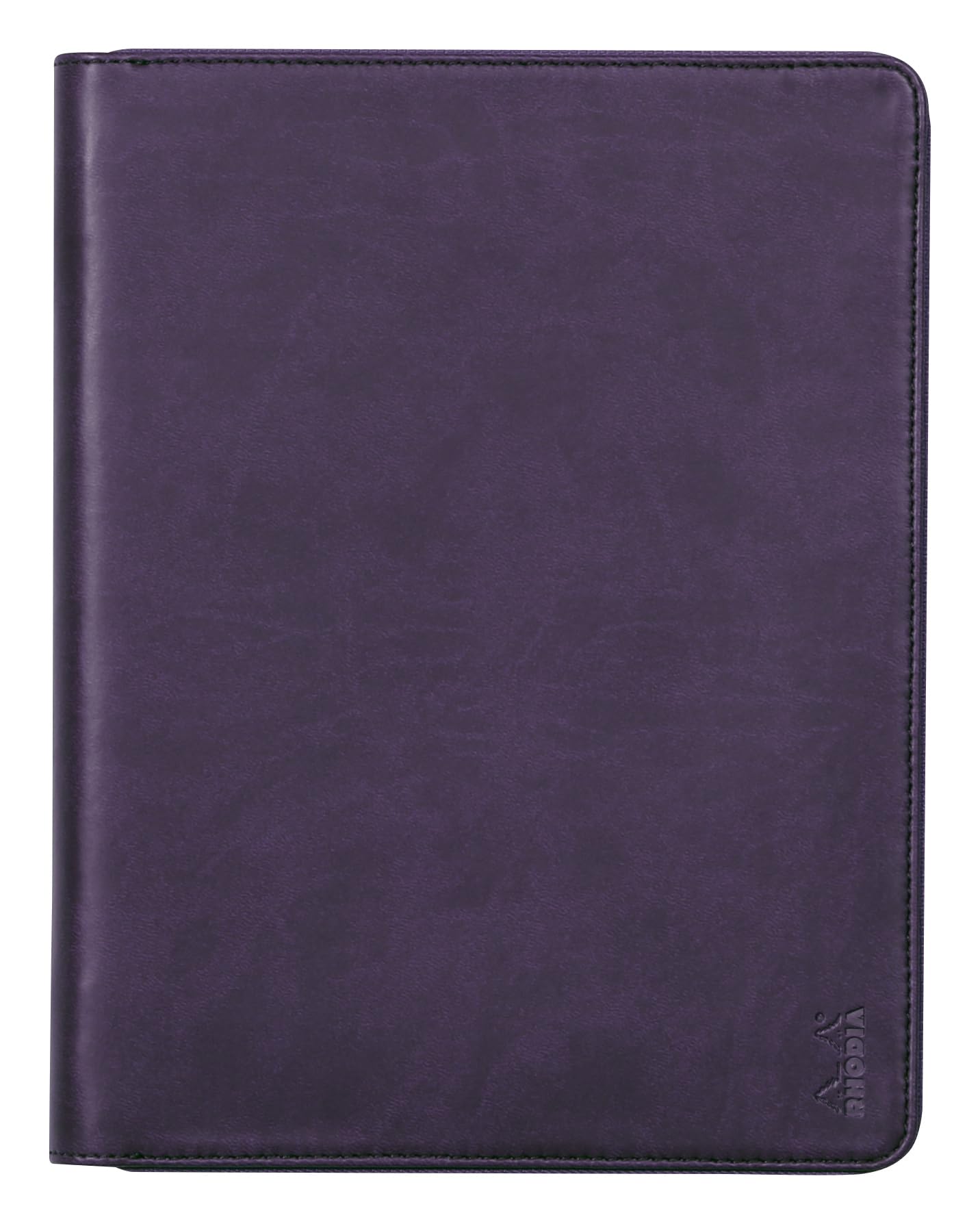 RHODIA 168105C - Purple Rhodiarama Portfolio Briefcase - for A5 or A5+ Notepads and Notebooks | Dimensions Closed 19.5x25.5 cm - Pocket for Tablet - Premium Faux Leather