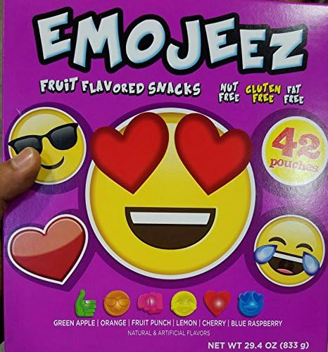Emojeez Fruit Flavored Snacks, 42 Count