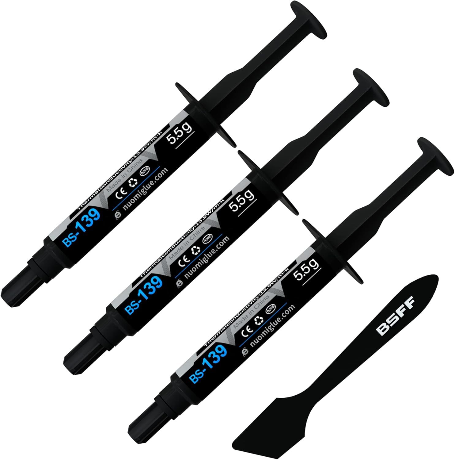 BSFF Thermal Paste, 16.5g with Toolkit CPU Paste Thermal Compound Paste Heatsink for IC/Processor/CPU/All Coolers, Carbon Based High Performance