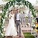 Flower Garland Artificial Wisteria Garland Wisteria Vine 5pcs 7.2ft/Piece Wisteria Artificial Flowers Garland Fake Wisteria Garland Greenery for Wedding Arches Decor (White)