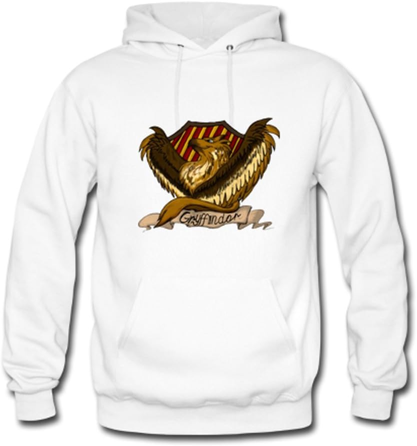 HJGBEDS Boy Mens Harry Potter Gryffindor Logo Gildan Hoodie Sweat Coat
