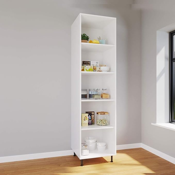 400mm Kitchen Base Unit White Carcasses Drawing Tall Cupboards