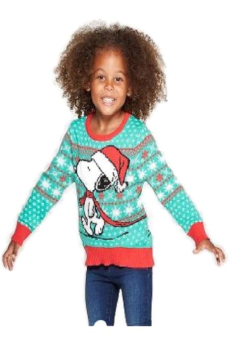 Toddler Girls' Peanuts Ugly Sweater 