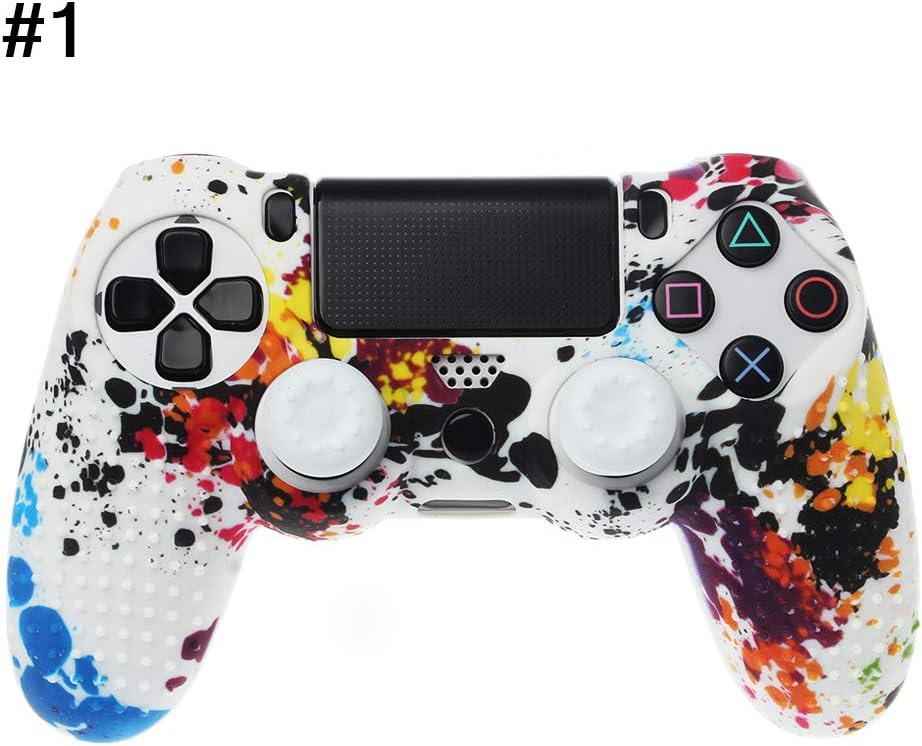 Xineker Anti-Slip Soft Silicone Analogue Gamepad Cuff Cover for Sony Playstation 4 Wireless Controller 1