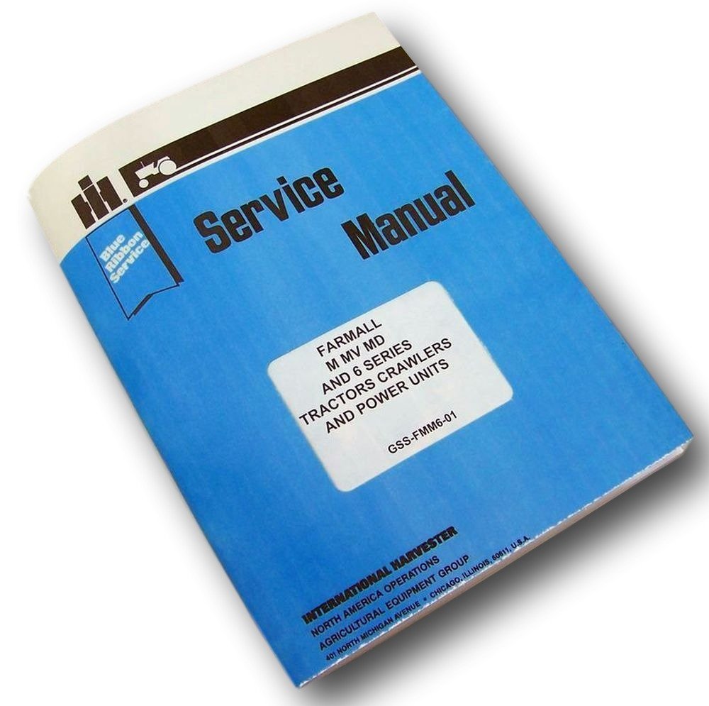 Amazon.com: Full Farmall M Mv Tractor Service Manual Shop Repair  International Mccormick Ih: Industrial & Scientific