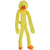 Multipet Swingin' Slevin Duck Dog Plush Toy - Squeaky Dog Toy | For All Dogs, Extra Soft Plush Stuffed Animal Toy For Cuddling And Playing, Cute Pet Toy, 27&rdquo; Yellow, 5 Squeakers