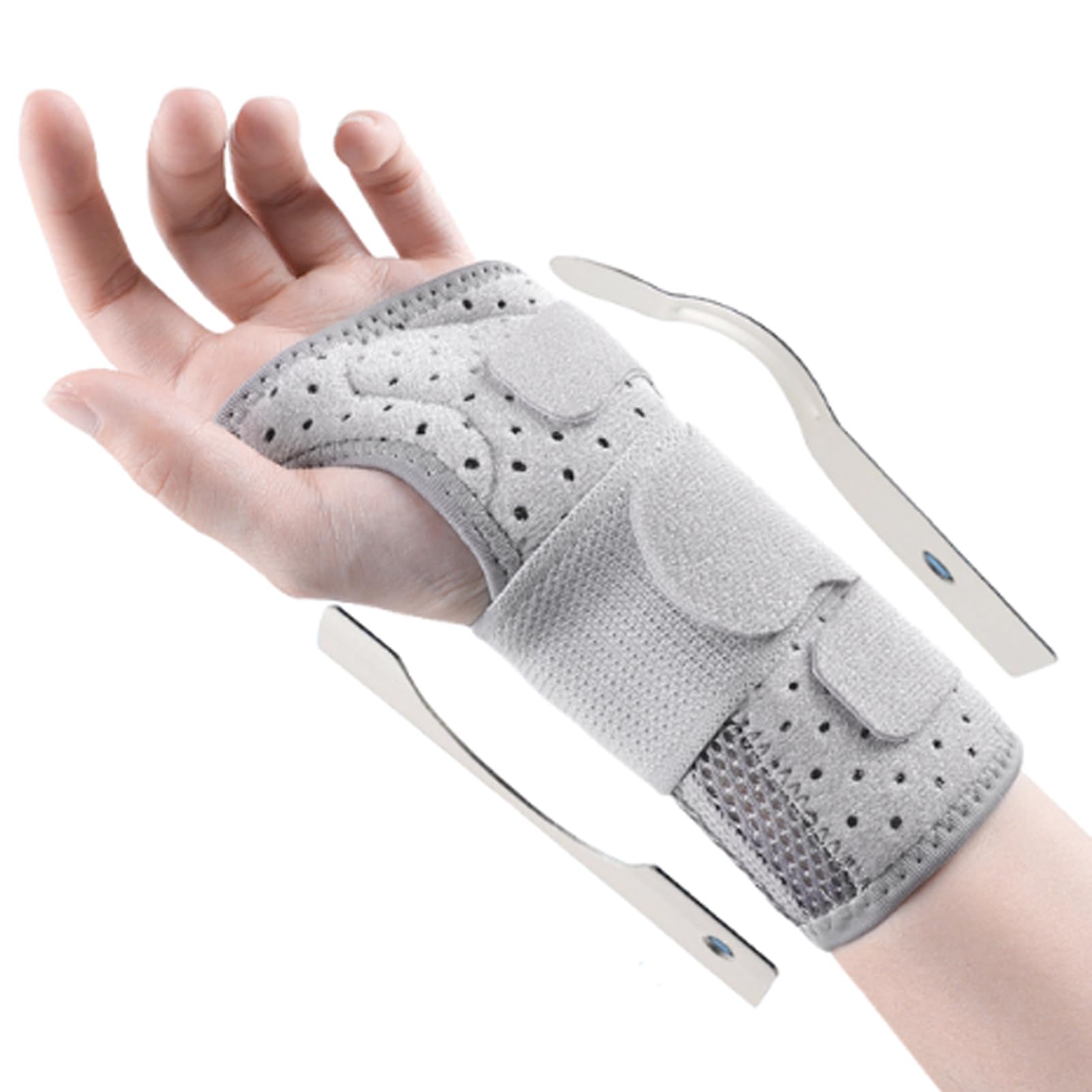 SONGQEE Upgraded Breathable Wrist Support for Carpal Tunnel, Wrist Splint Brace Stabilizer for Arthritis Tendonitis Pain Joint Relief Sprains fracture for Men Women, Hand Support Wrist Strap Guards