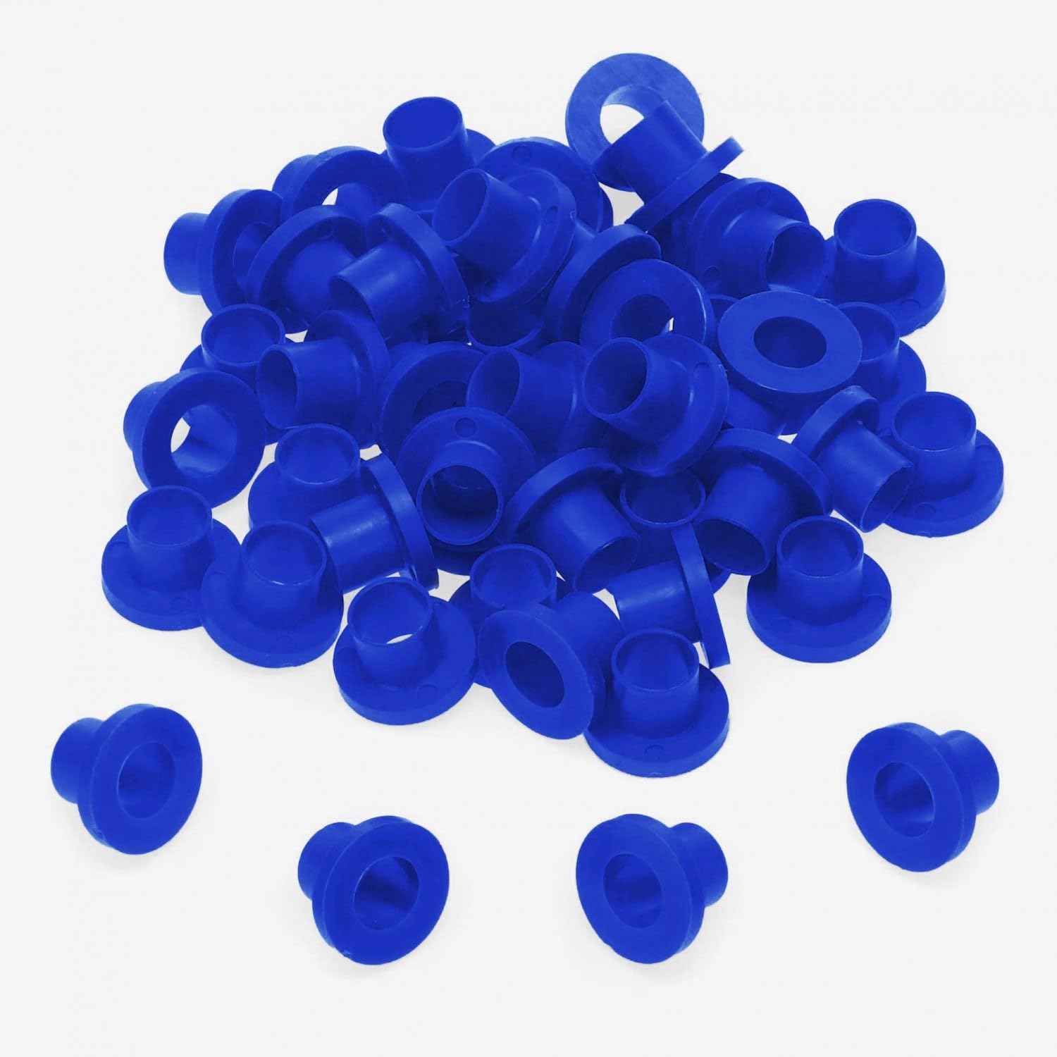 Danmar 50 Pack Nylon Tension Rod Washers - Blue