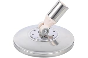 Homoyoyo Rotating Mop Head Replacement Stainless Steel Mop Handle Adapter Heavy Duty Refill for Household