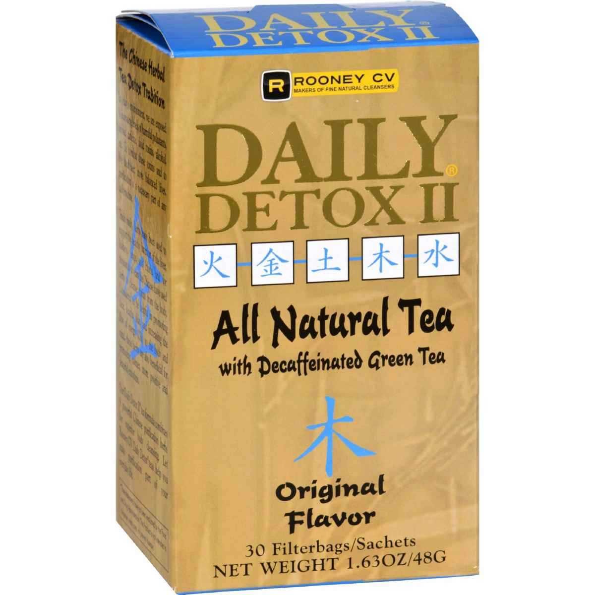 Daily Detox All Natural Tea, Decaffeinated Original Green