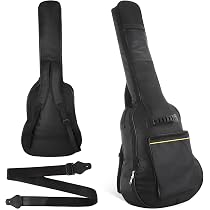 étui Guitare Acoustique Lnrueg Étui De Guitare, Kit D'accessoires 2 Pièces Avec Housse De étui Transport Guitare Acoustique