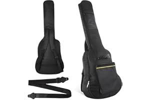 Lnrueg 41 Inch Acoustic Guitar Gig Bag with Adjustable Guitar Strap, Waterproof Guitar Backpack 5mm Thick Padding Sponge, Gui