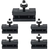 EATAKWARD 250-201 Quick Change Turning &amp; Facing Lathe Tool Post Holder for BXA Tool Posts 250-200 or 250-222 (5 PCS)