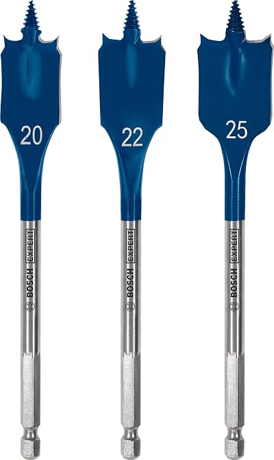 Bosch EXPERT Self Cut Speed Spade Drill Bit Set 20 22 25 mm 3 pc