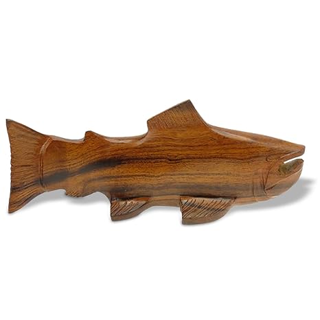 Amazon Com Sunland Artisans 5in Long Trout Ironwood Art Carving