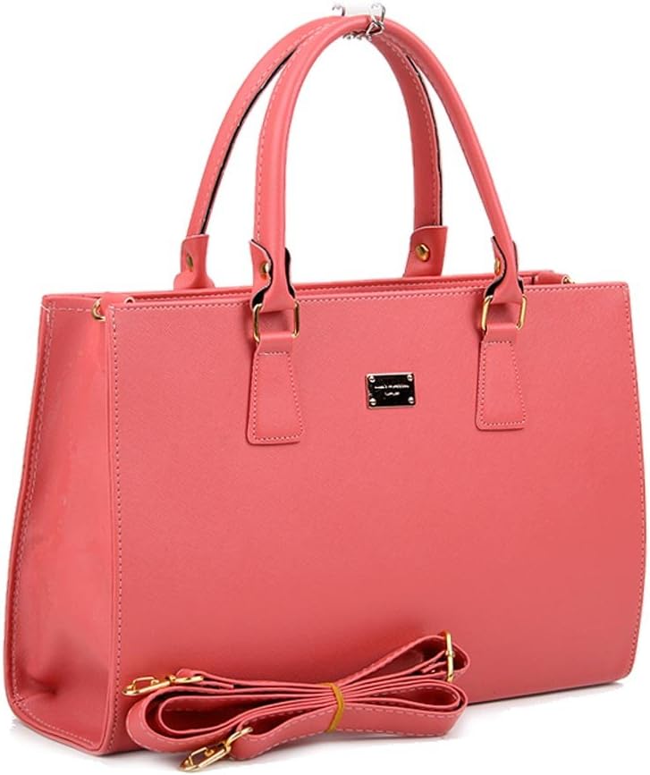 Copi Women's Modern Simple Box Tote Handbag And Shoulder Bag