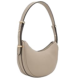 Small Crescent Smooth PU Leather Armpit Shoulder