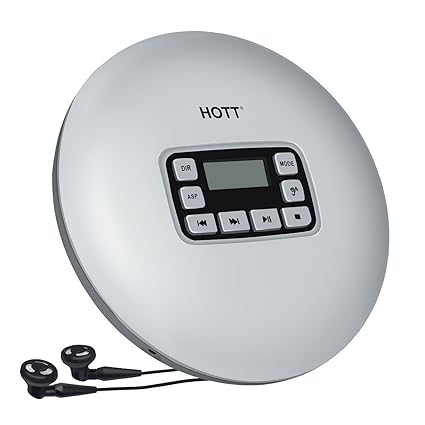 CD Player Portable HOTT Personal CD Player Disman with Headphones Compact Music CD Walkman Small CD Player for Kids with Skip