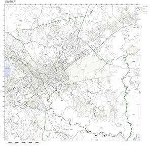 Amazon.com: Columbia, SC ZIP Code Map Not Laminated: Home & Kitchen