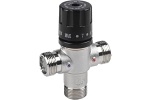 Brand Name Thermostatic Mixing Valve 3/4 Inch DN20 Solar Water Heater Temperature Control Valve, Thermostat Pipe Valve for Ba