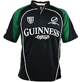 Guinness Black and Green Short Sleeve Performace Rugby Shirt