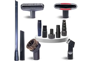 VACEXT Replacement Vacuum Attachments & Brushes plus Universal Adapter Kit Compatible with Shop Vacs 2-1/4'' 1-7/8'' 1-3/8'' 1-1/4 Inch- Flexible Vacuum Crevice Attachment Tool for Shop Vac Accessories
