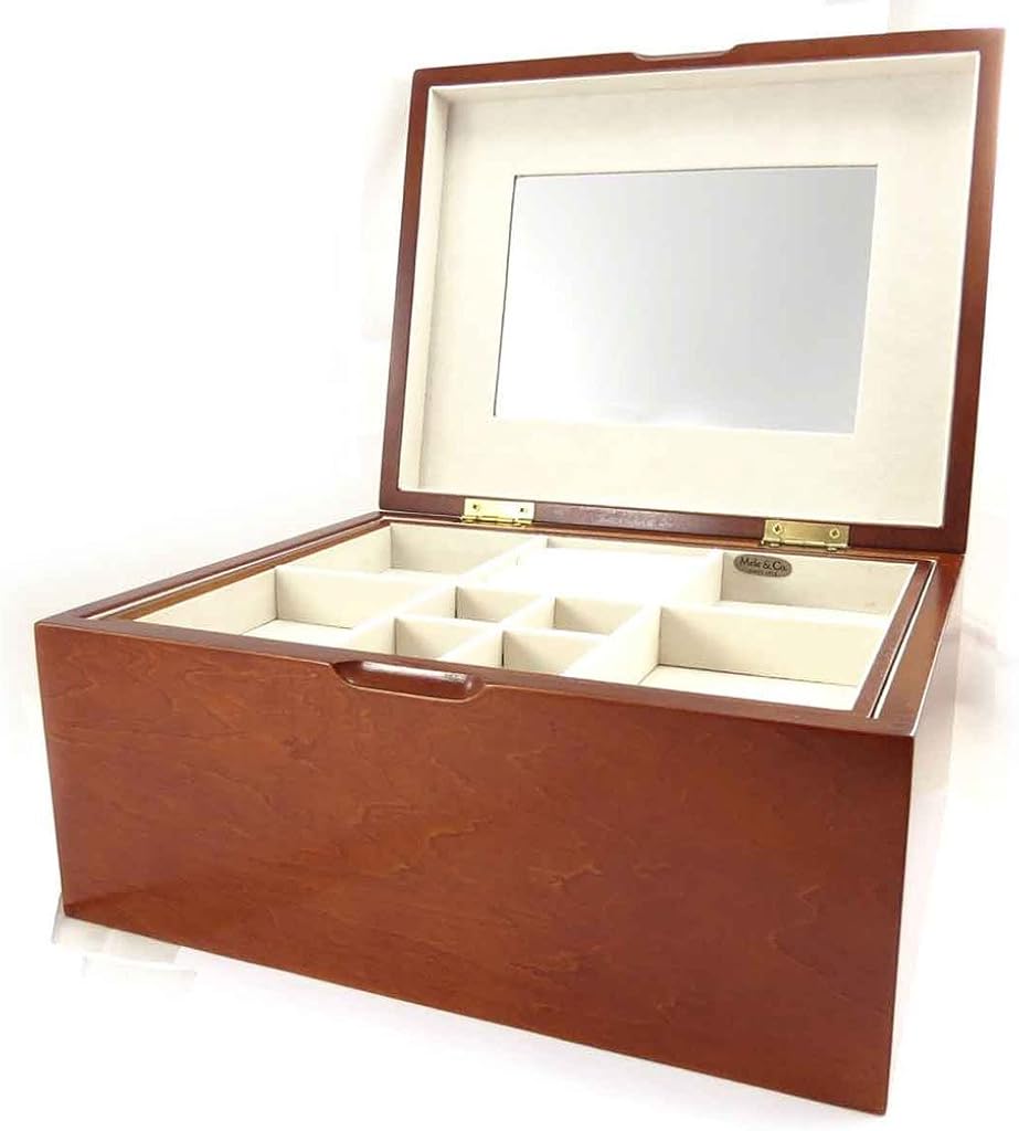 Joyero madera Liz de madera oscura.: Amazon.es: Joyería