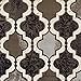 Superior Indoor Large Area Rug, Jute Backed, Perfect for Living/Dining Room, Bedroom, Office, Kitchen, Entryway, Modern Geometric Trellis Floor Decor, Viking Collection, 5' x 8', Chocolate