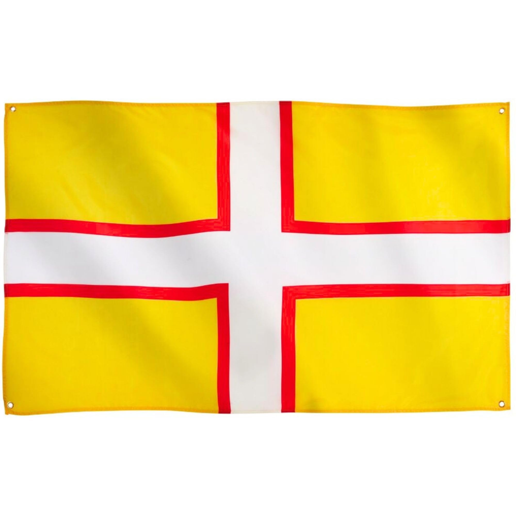 Runesol Dorset Flag, 91x152cm, 3ft x 5ft, 4 Grommets, Eyelet In Every Corner, Dorset Day,British Regional Flag, Premium Flags, Inside, Outside, Banner, Vivid Colours — image 1