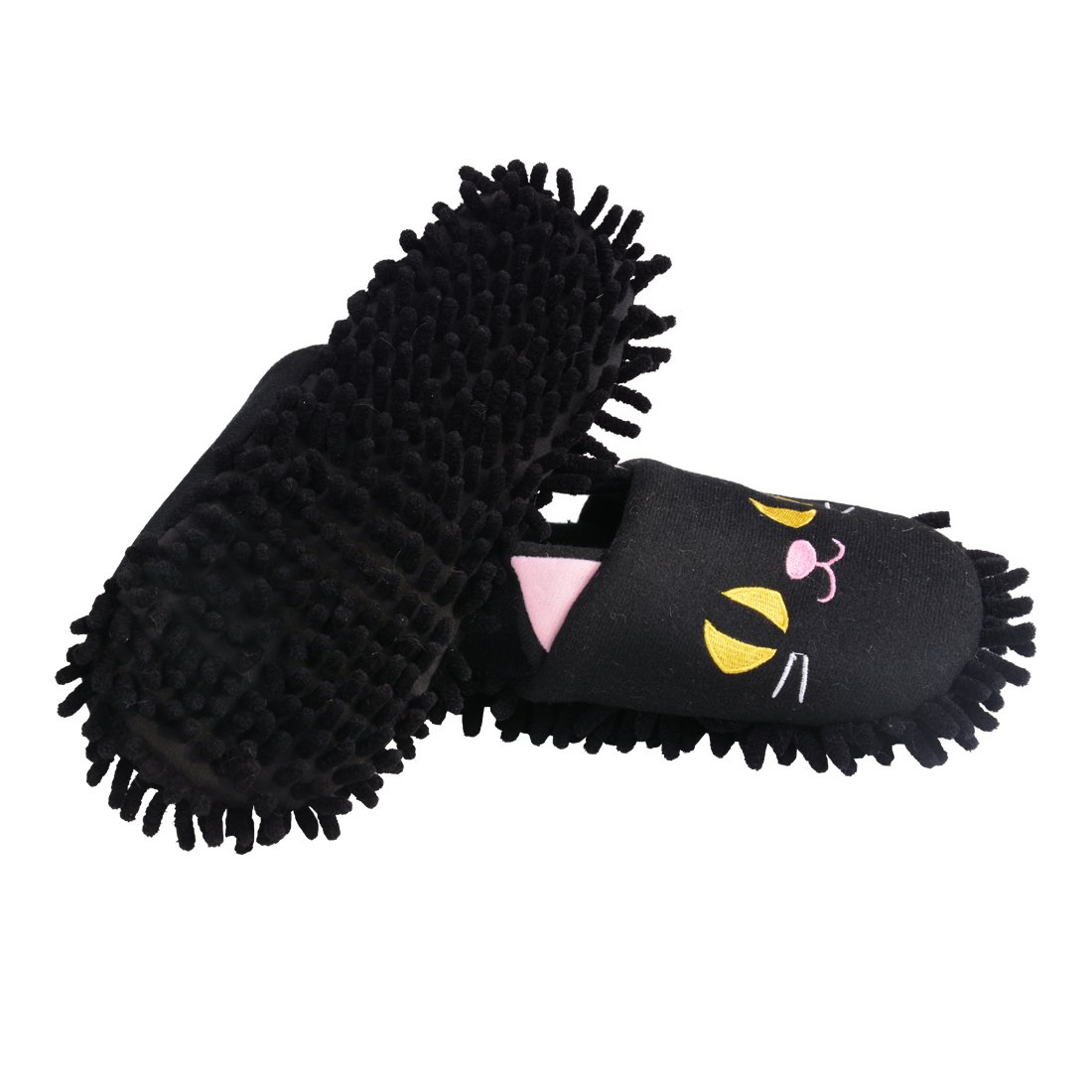 HomeTop Plush Fluffy Cute Animal Microfiber Mop Cleaning House Slippers