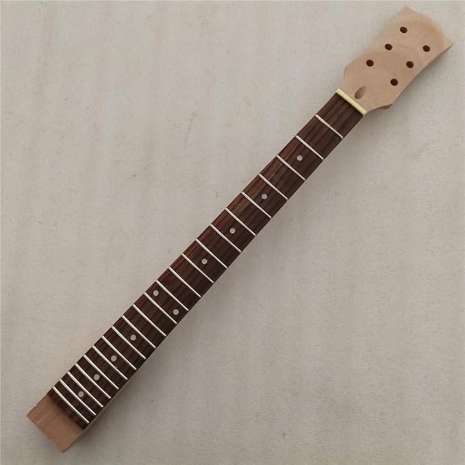 guitar Unfinished Electric Guitar Neck Replacement Rosewood Fretboard 24.75inch acoustic guitar