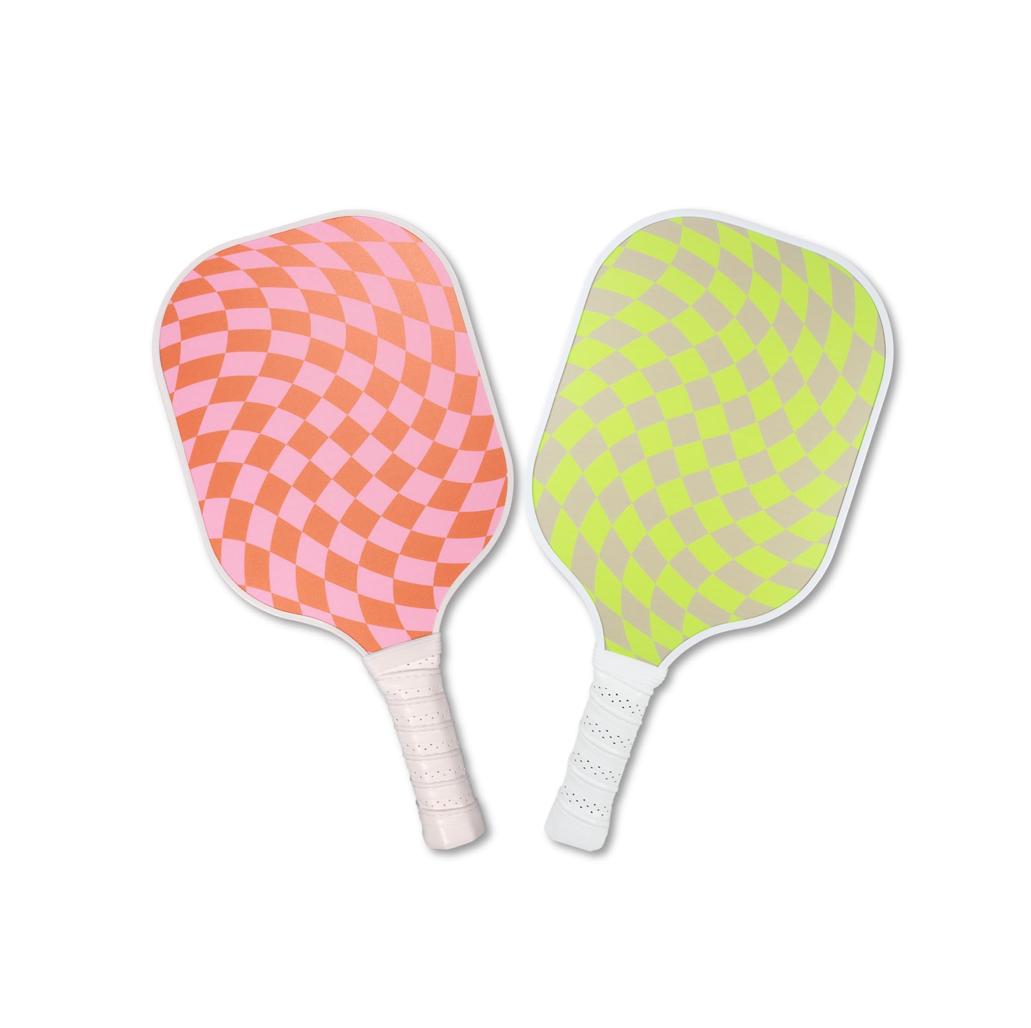 Photo 1 of Sonix | Pickleball Paddles Set of 2 | USAPA Approved | Fiberglass Surface, Honeycomb Core | Mixed 2-Pack Paddles | Checkmate Pink, Checkmate Green