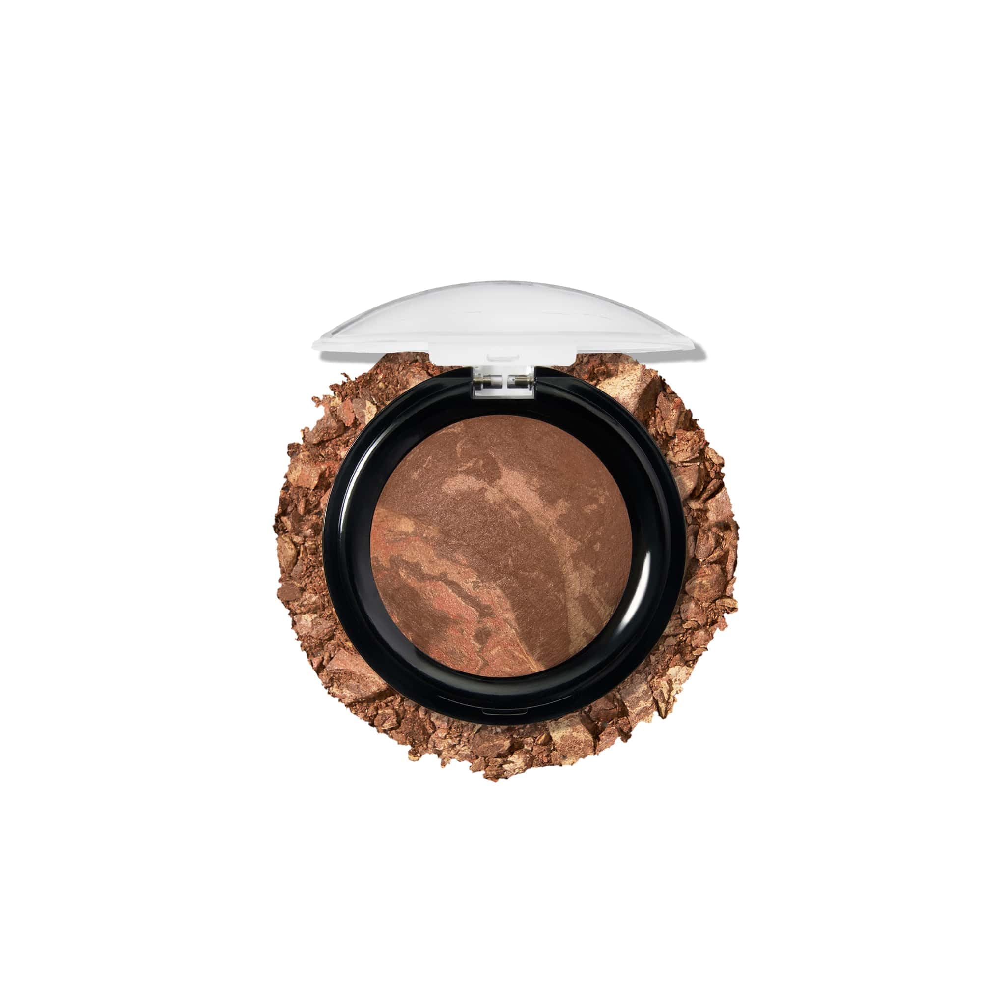 LAURA GELLER Baked Balance-n-Brighten Colour Correcting Powder Foundation (Deep baked to go) Travel Size Buildable Light to Medium Coverage Baked Foundation, Demi-Matte Finish