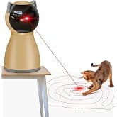 Valonii Interactive Cat Laser Toy Automatic for Indoor Cats,Real Random Trajectory Rechargeable Laser Cat Toys for Indoor Cat