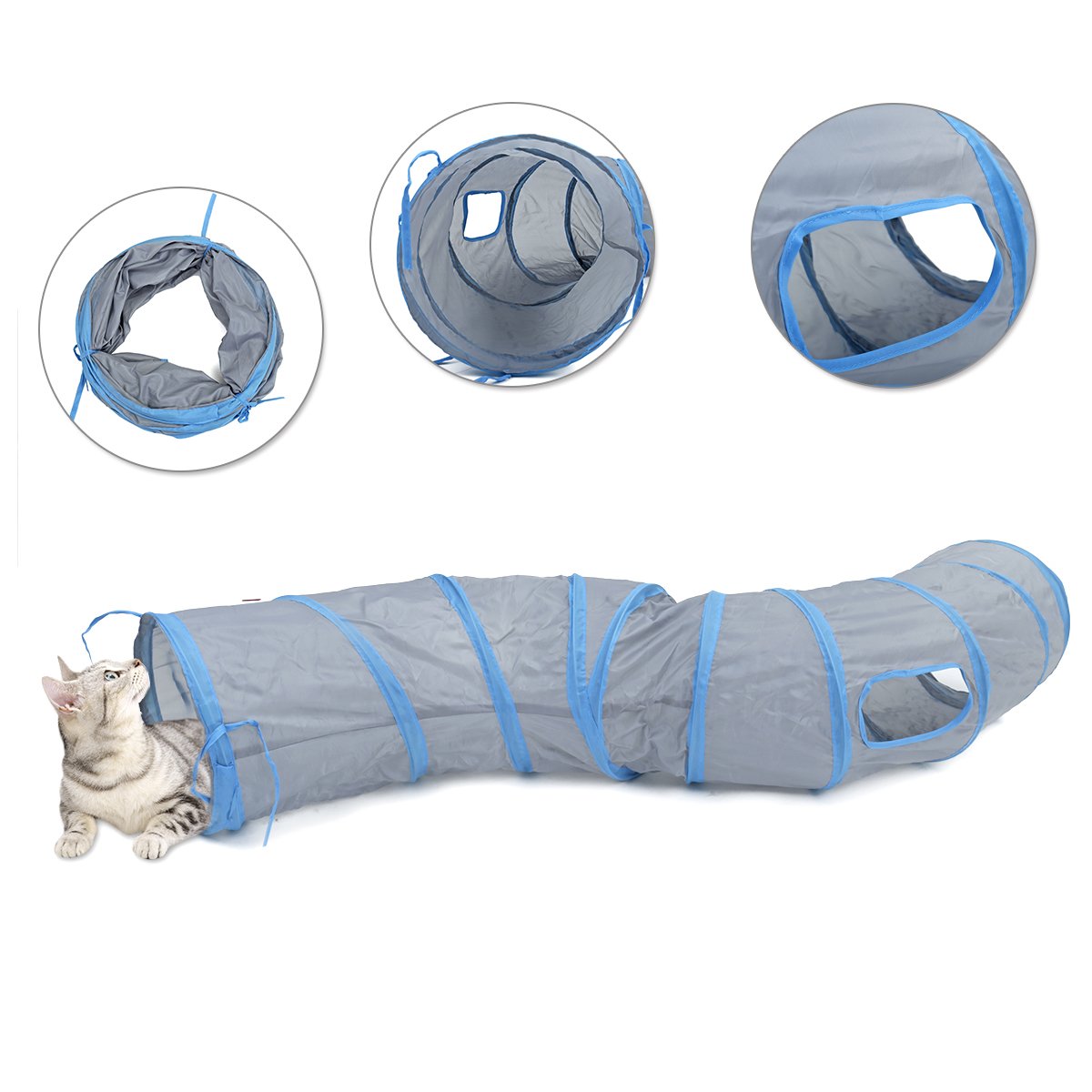 PAWZ Road Cat Toy Collapsible Tunnel for Rabbits, Kittens and Dogs