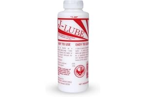 JorVet J-Lube Powder Lubricant | Easy-Mix Formula, Non-Irritating & Mess-Free | 10oz Bottle Makes 6-8 Gallons | Trusted for Veterinary & Obstetrical Use | Safe, Smooth & Easy to Clean | Red White