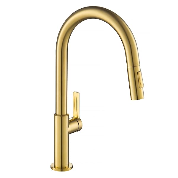 KRAUS OLETTO SINGLE HANDLE PULL DOWN KITCHEN FAUCET...