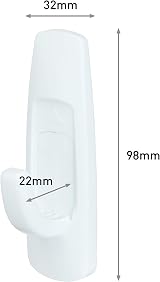 Command Large Utility Hook with 2 Adhesive Strips White 2.2 kg view 3