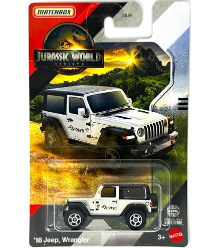 Amazon.com: Matchbox Jeep Wrangler Superlift, White, Metal, Small