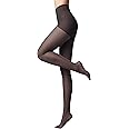 Conte Women's High Waist Compression Pantyhose Tights with Control Top Active 40 Denier