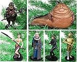 Star Wars RETURN OF THE JEDI 6 Piece Ornament Set Featuring Princess Leia, Luke Skywalker, C-3PO, Jabba the Hut and More