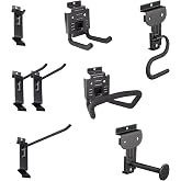 HandiSolutions Slatwall Hooks, Black, 8 Pack Heavy Duty Garage Slatwall Hooks Accessories for Organizing Storage and Display for HandiWALL and Slatwalls